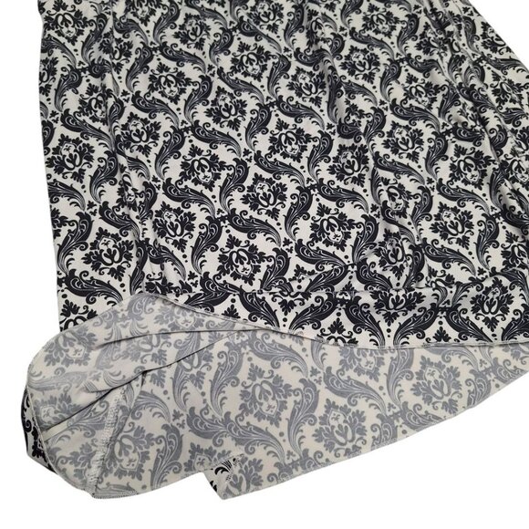 Tranquility Colorado Clothing Skirt Black White Womens Large Pull On Soft - Picture 3 of 6